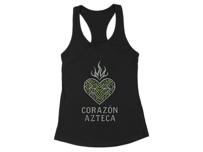 Corazón Azteca Heart Tribal Racerback Tank Top