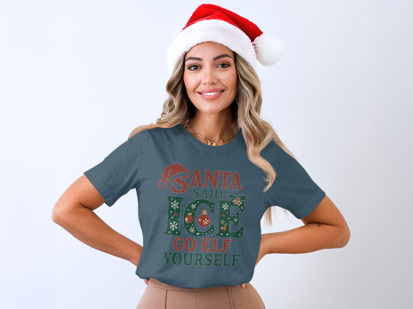Santa Said ICE Go ELF Yourself Christmas Shirt