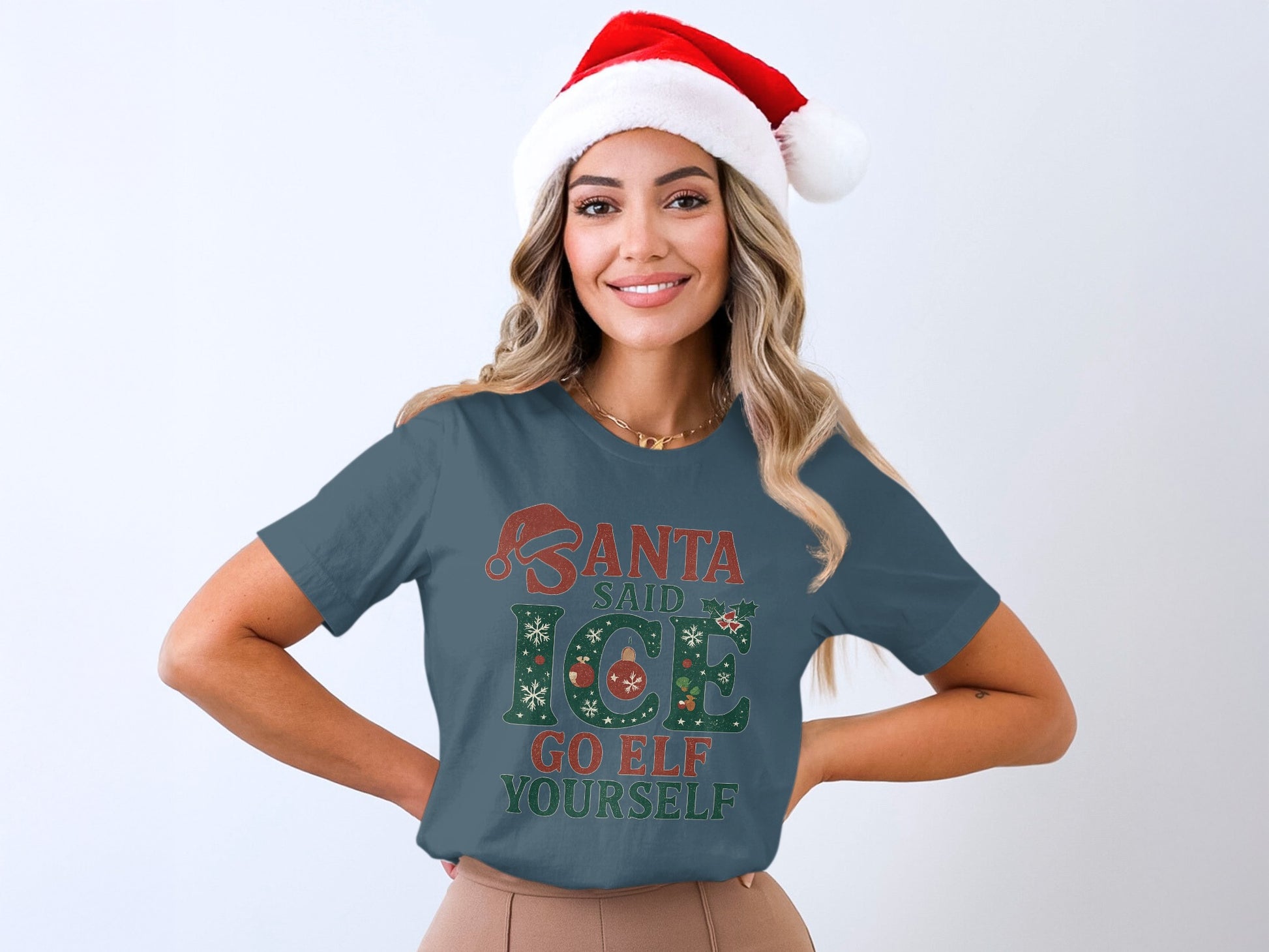 Santa Said ICE Go ELF Yourself Christmas Shirt