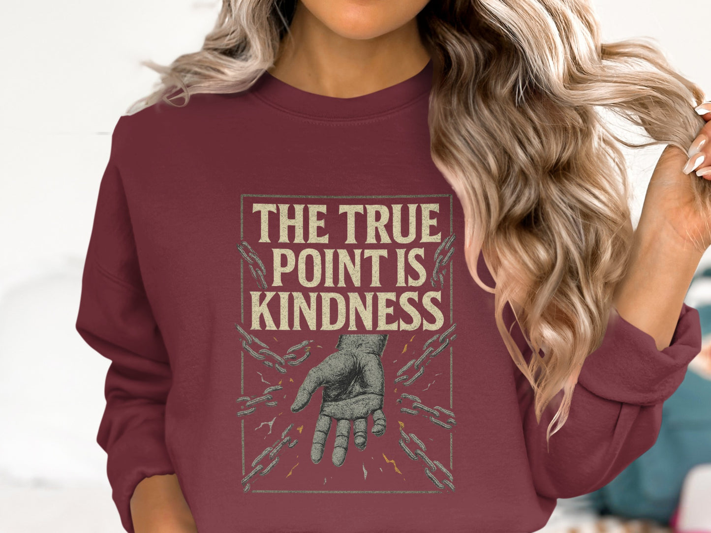 The True Point Is Kindness Graphic Sweatshirt product type
