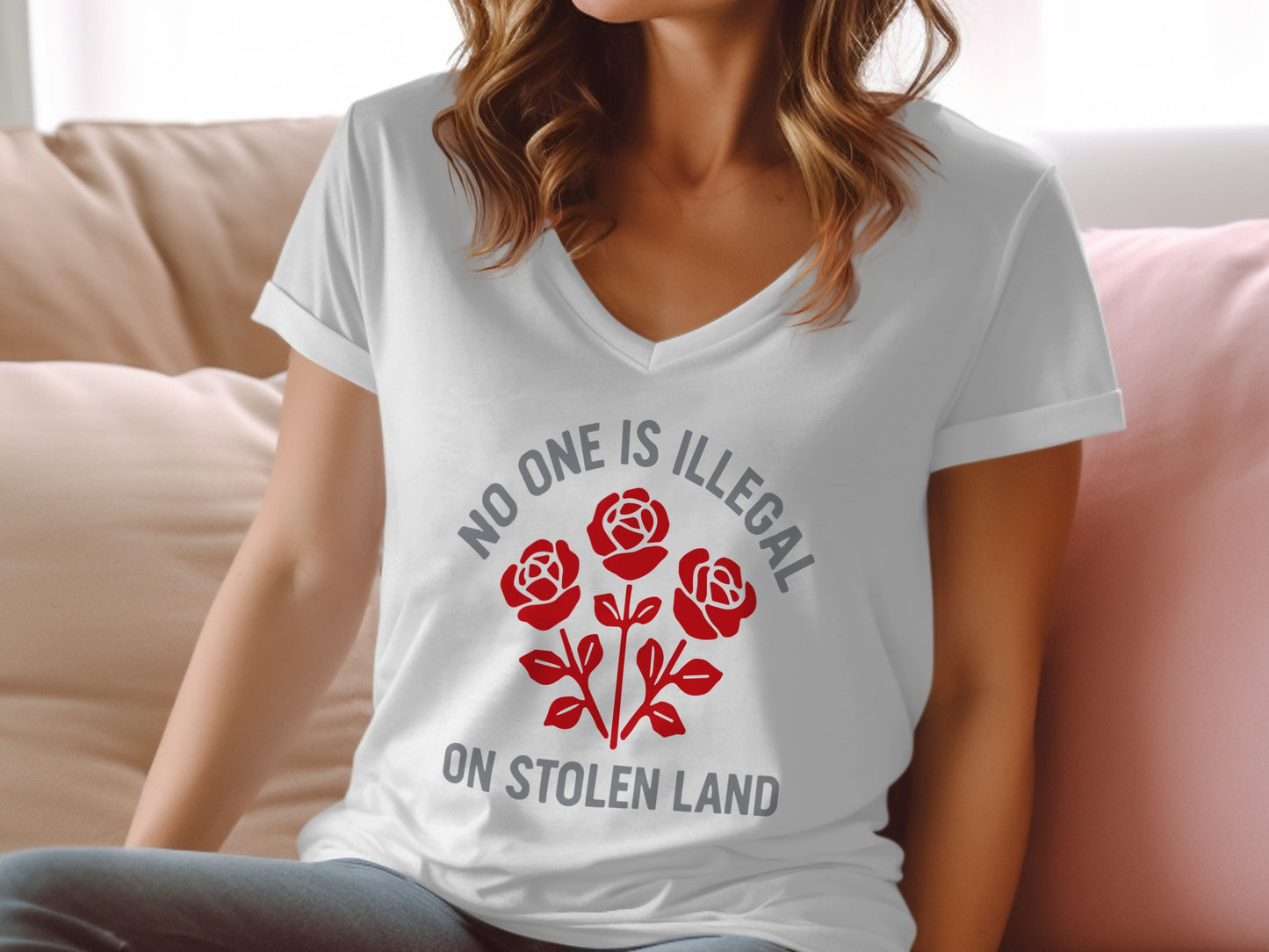 No One Is Illegal On Stolen Land T-shirt product type