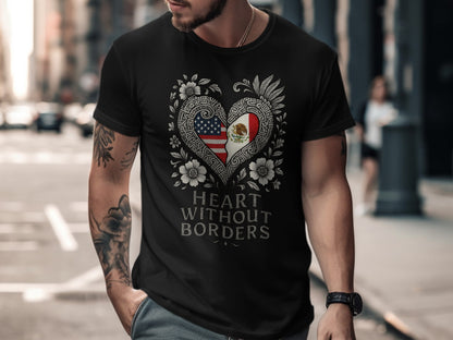 Heart Without Borders Designed T-Shirt