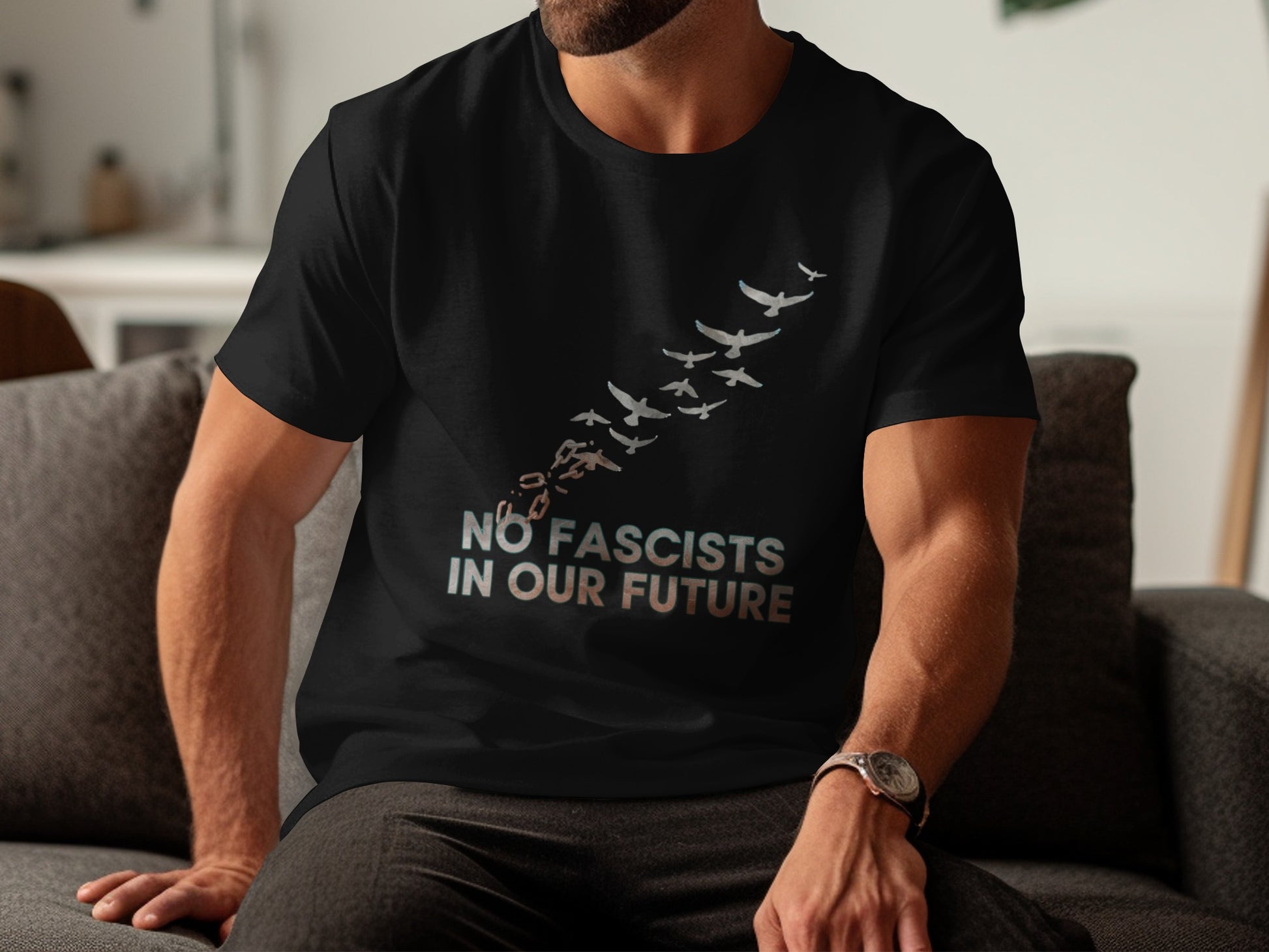 No Fascists in Our Future Graphic T-Shirt