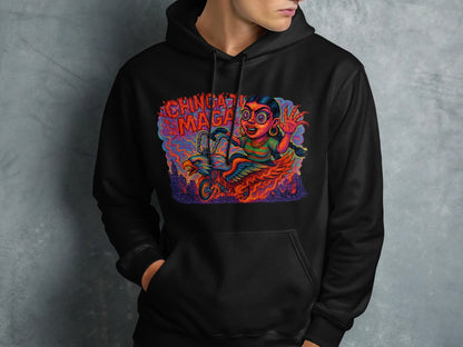 Vibrant Chingazo Magazo Graphic Art Hoodie product type