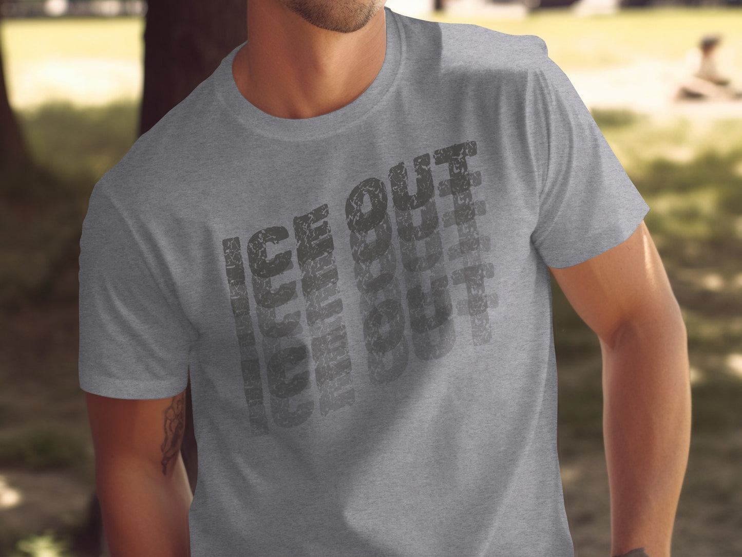 Ice Out Graphic Printed Casual T-shirt Fashion Style