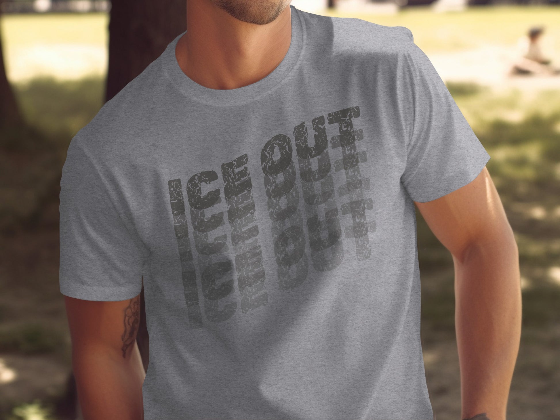 Ice Out Graphic Printed Casual T-shirt Fashion Style
