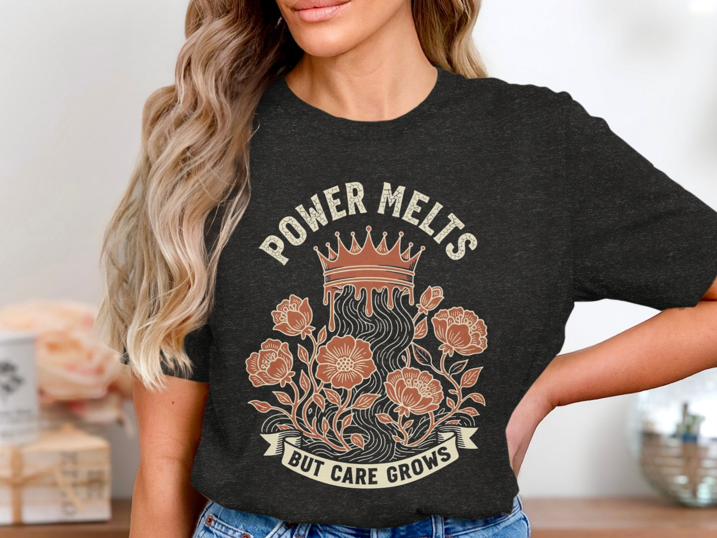 Power Melts But Care Grows Stylish Graphic Tee product type