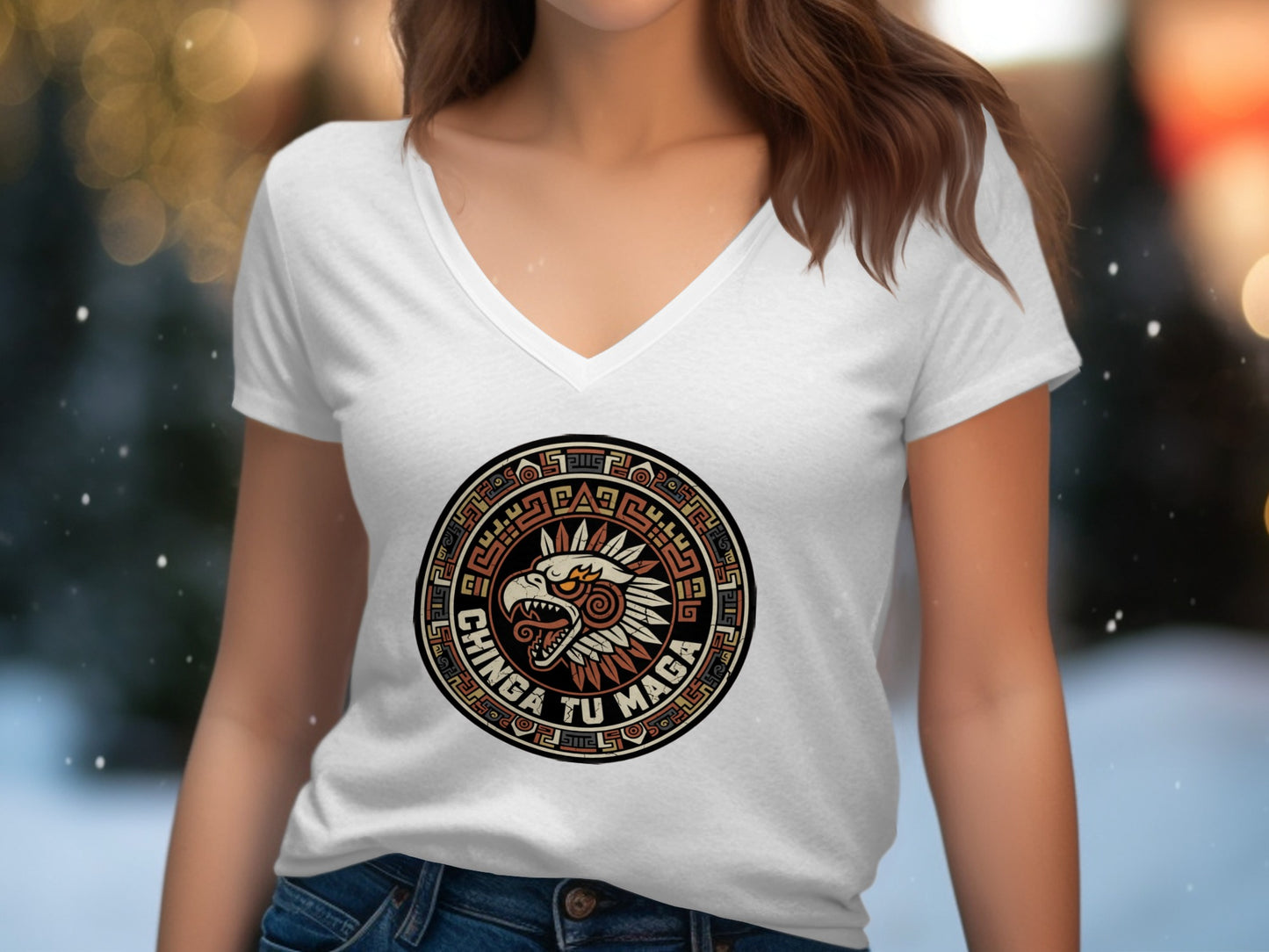 Pachuca Magician Design V Neck Shirt product type