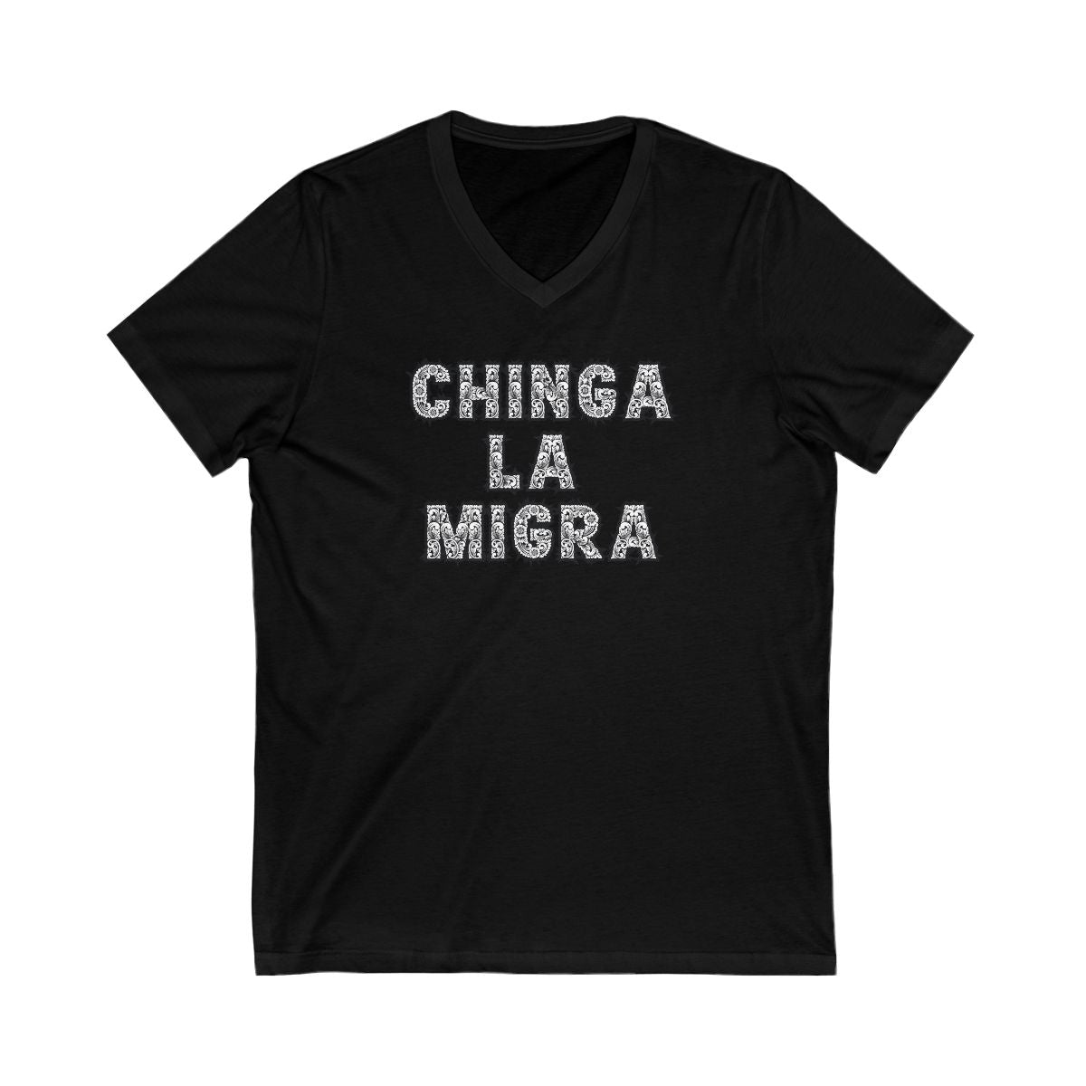 Chinga La Migra Statement V-neck T-shirt product type