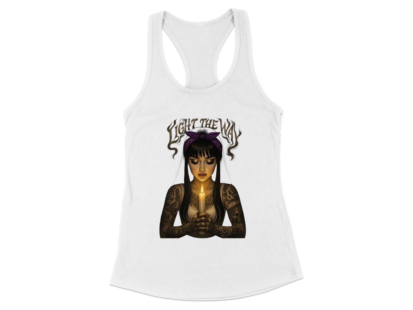 Light the Way Tattooed Woman Design Tank Top Product