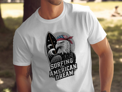Surfing the American Dream Graphic T-Shirt product