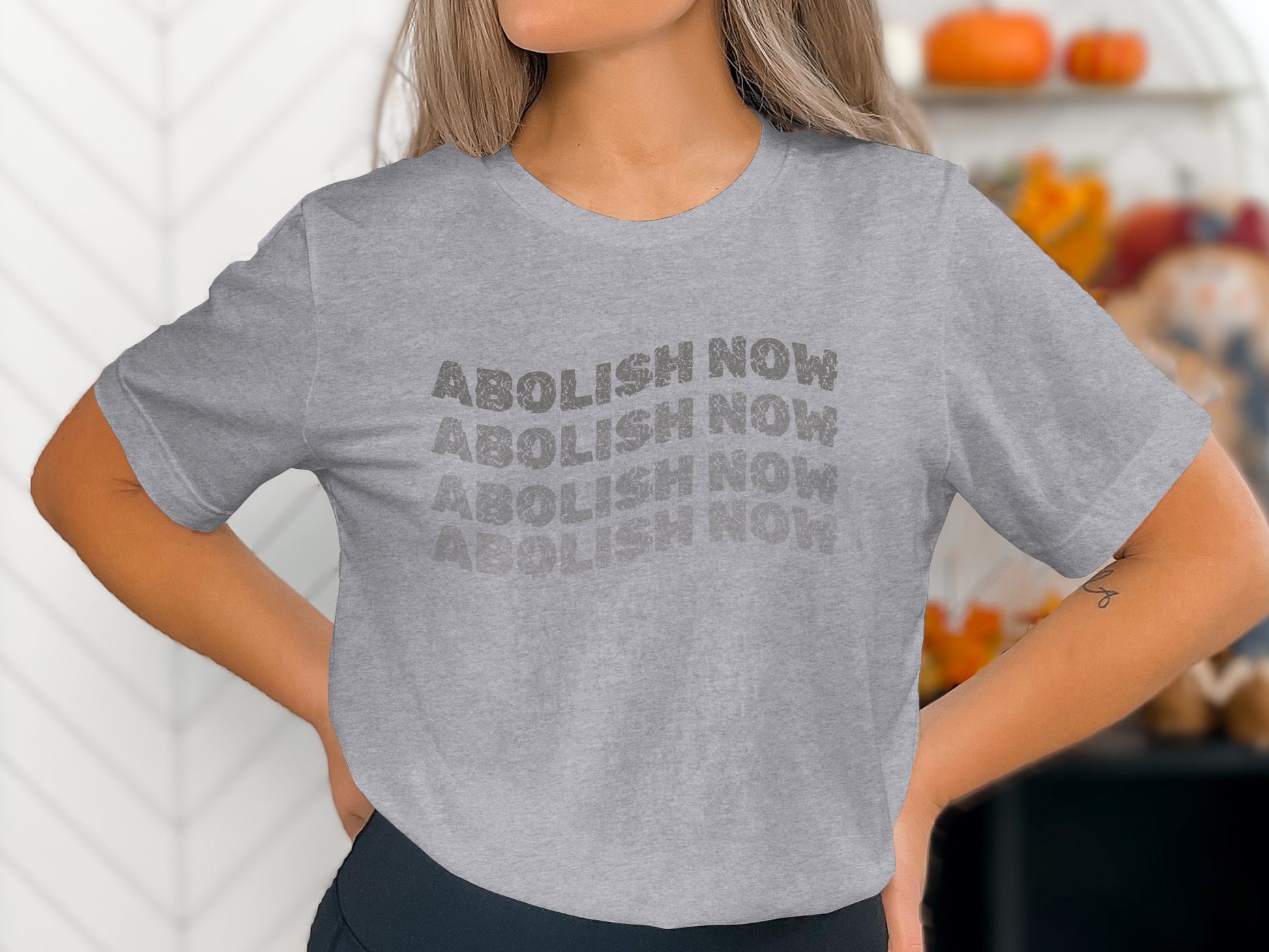 Abolish Now Graphic T-shirt Perfect for Making a Statement