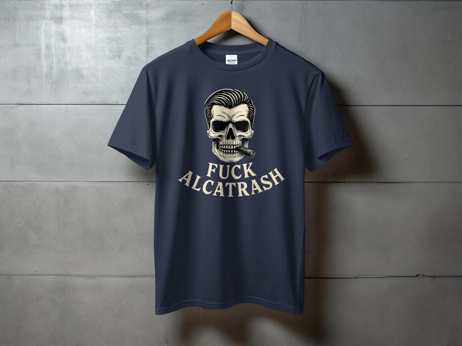 Fuck Alcatrash Skull Graphic Tee Shirt product type
