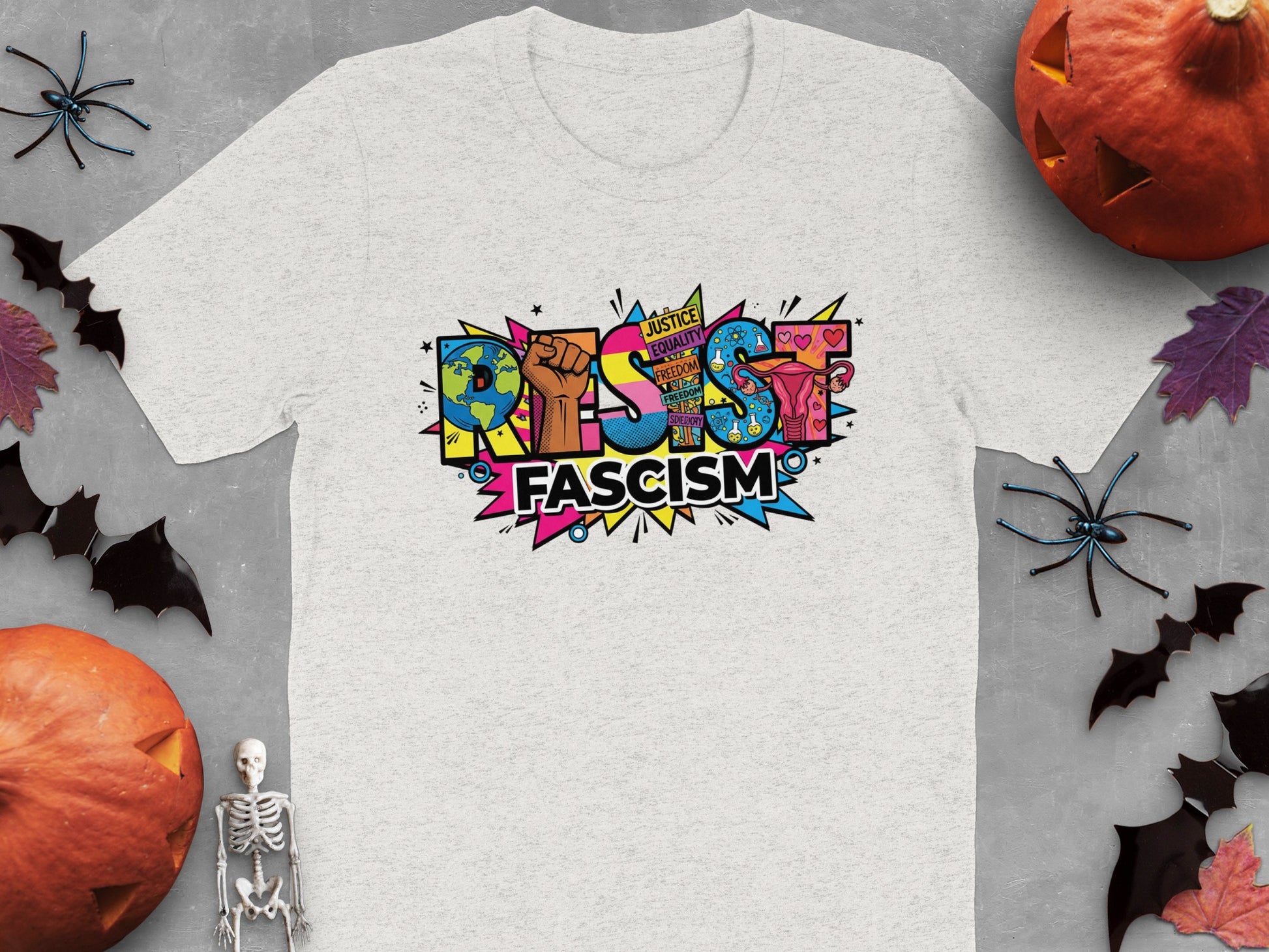 Resist Fascism Graphic T-Shirt Halloween Special product type