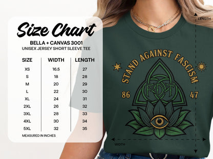 Stand Against Fascism Graphic Unisex Short Sleeve Tee