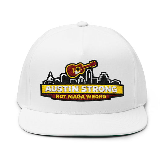 Austin Strong Not MAGA Wrong Embroidered Hat