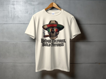 Bridge Cultures Build Futures Skull T-shirt product