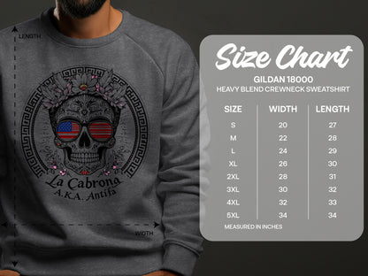 La Cabrona A.K.A. Antifa Skull Sweatshirt