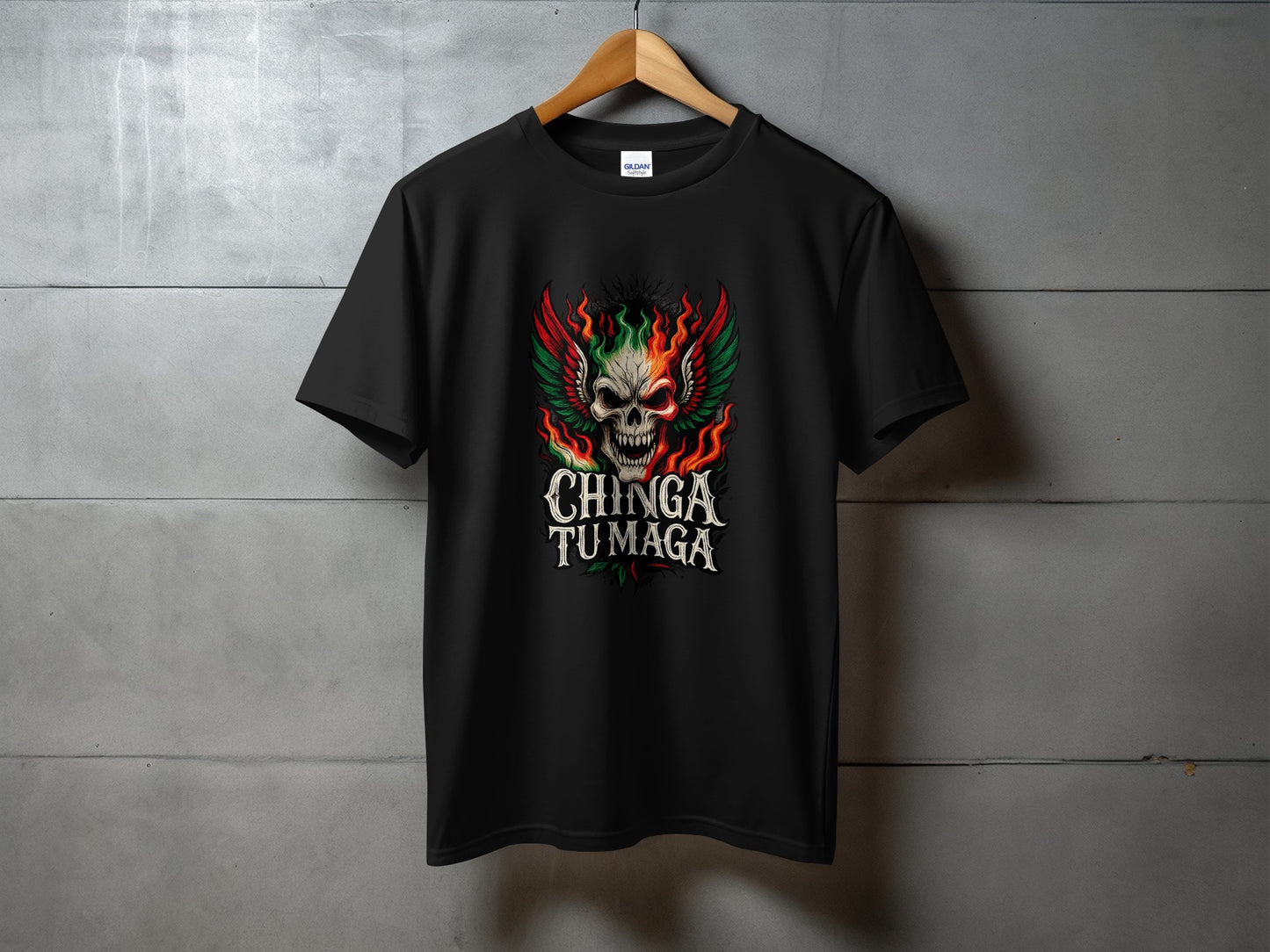 Fiery Skull Graphic Novelty Tee Shirt product type