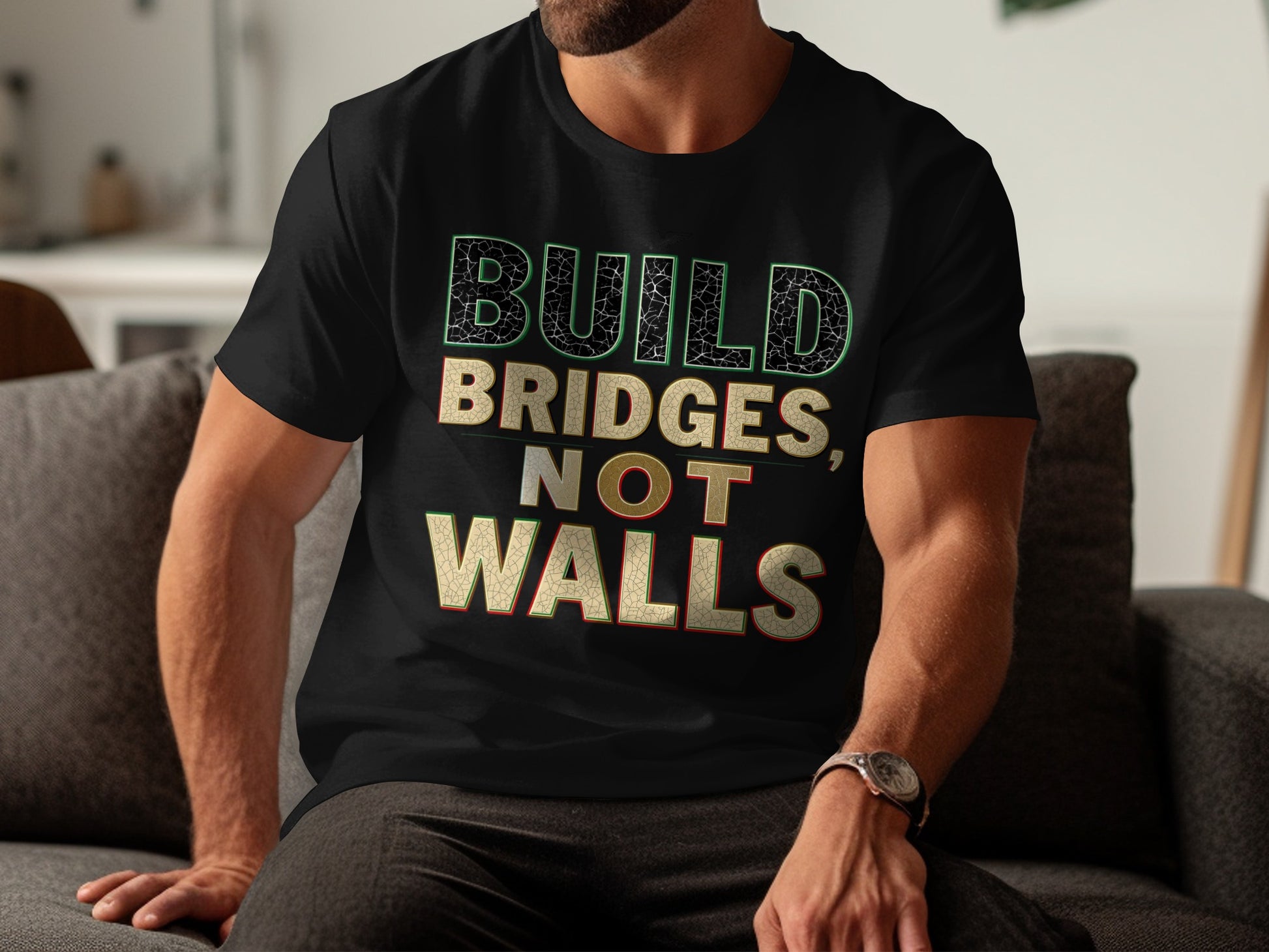 Build Bridges Not Walls Statement T-Shirt product
