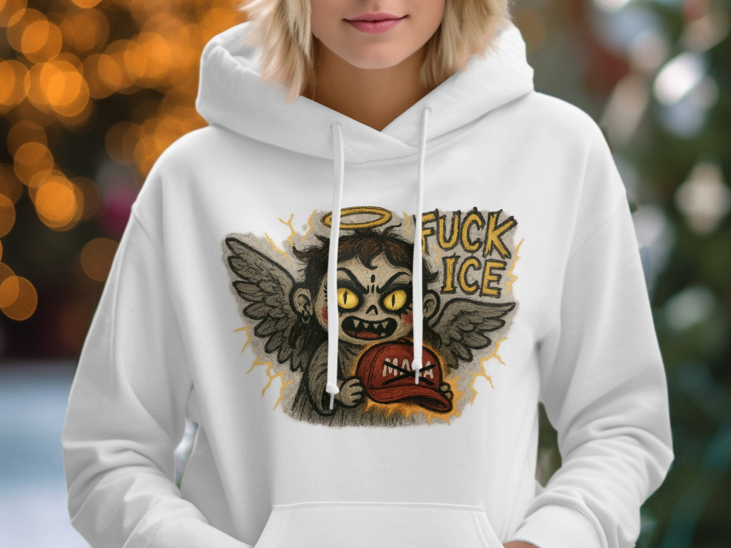 Angel and Demon Graphic Hoodie product type