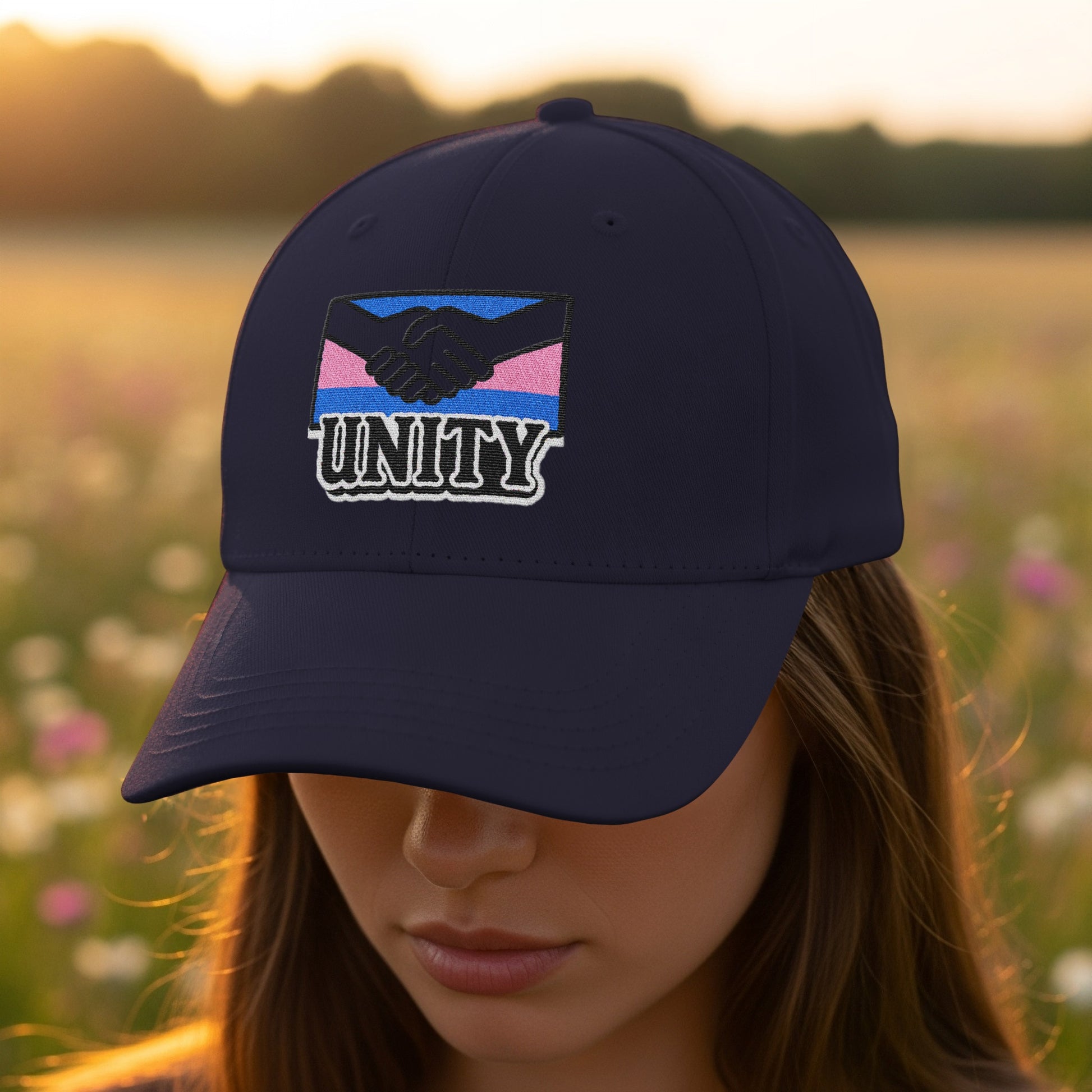 Unity Design Handshake Embroidered Cap product