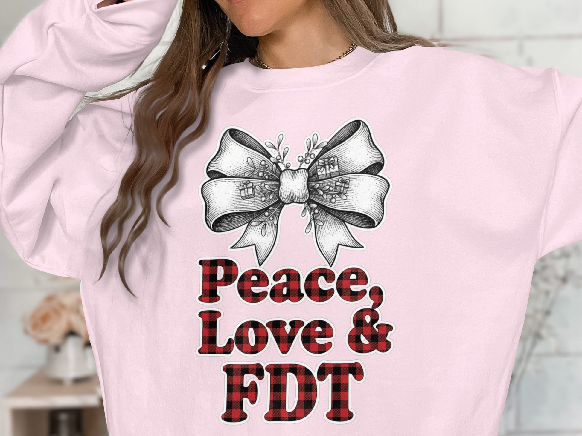 Peace Love & FDT Graphic Sweatshirt Design