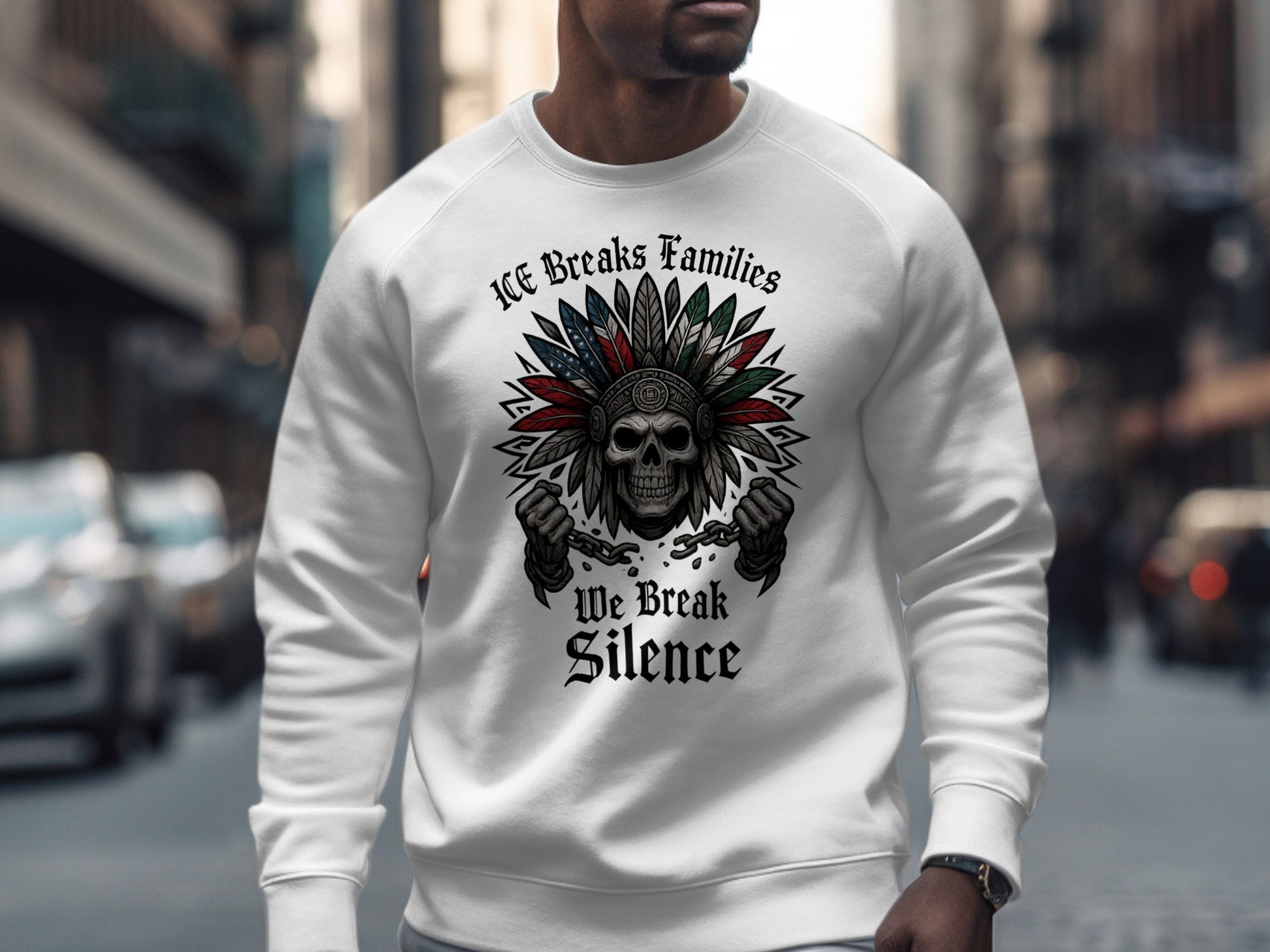 ICE Breaks Families We Break Silence sweatshirt