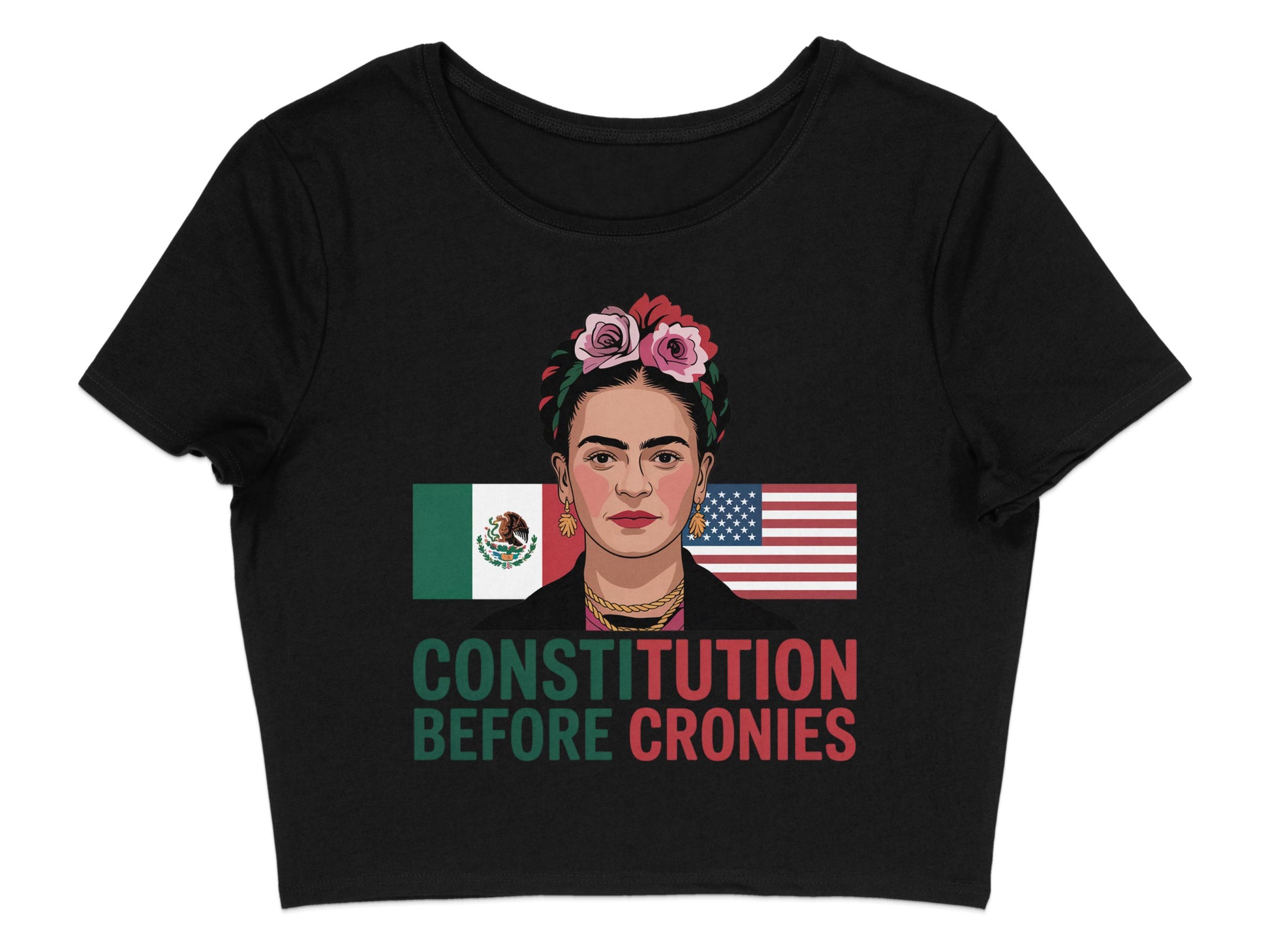 Constitution Before Cronies Women's Crop Top product type