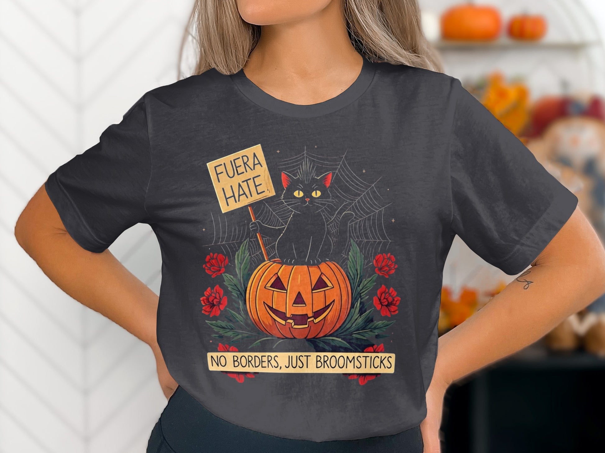 Fuera Hate No Borders Just Broomsticks Shirt product type
