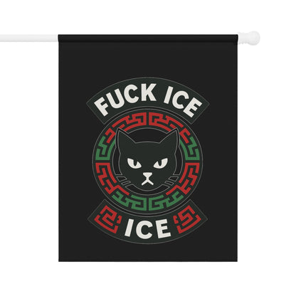 Fuck Ice Ice Black Cat Anti-ICE Wall Hanging Decor