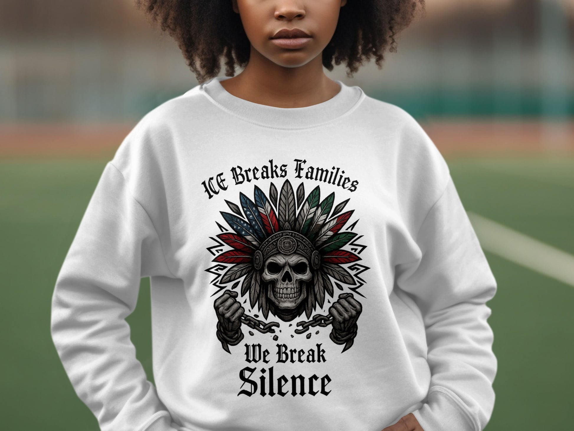 ICE Breaks Families We Break Silence sweatshirt