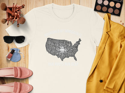Nourished by Immigrants Our Roots Run Deep T-Shirt