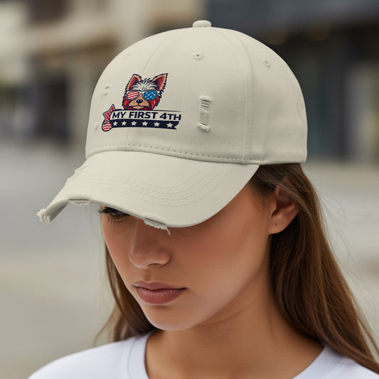 Celebratory My First 4th Embroidered Hat product