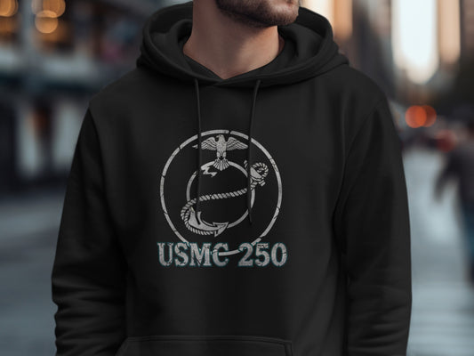 USMC-250 Anchor and Rope Emblem Hoodie product