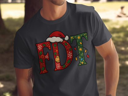Christmas Themed FDT Graphic T-Shirt for Holidays