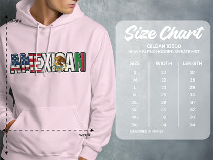 American Mexican Flag Design Hooded Sweatshirt product