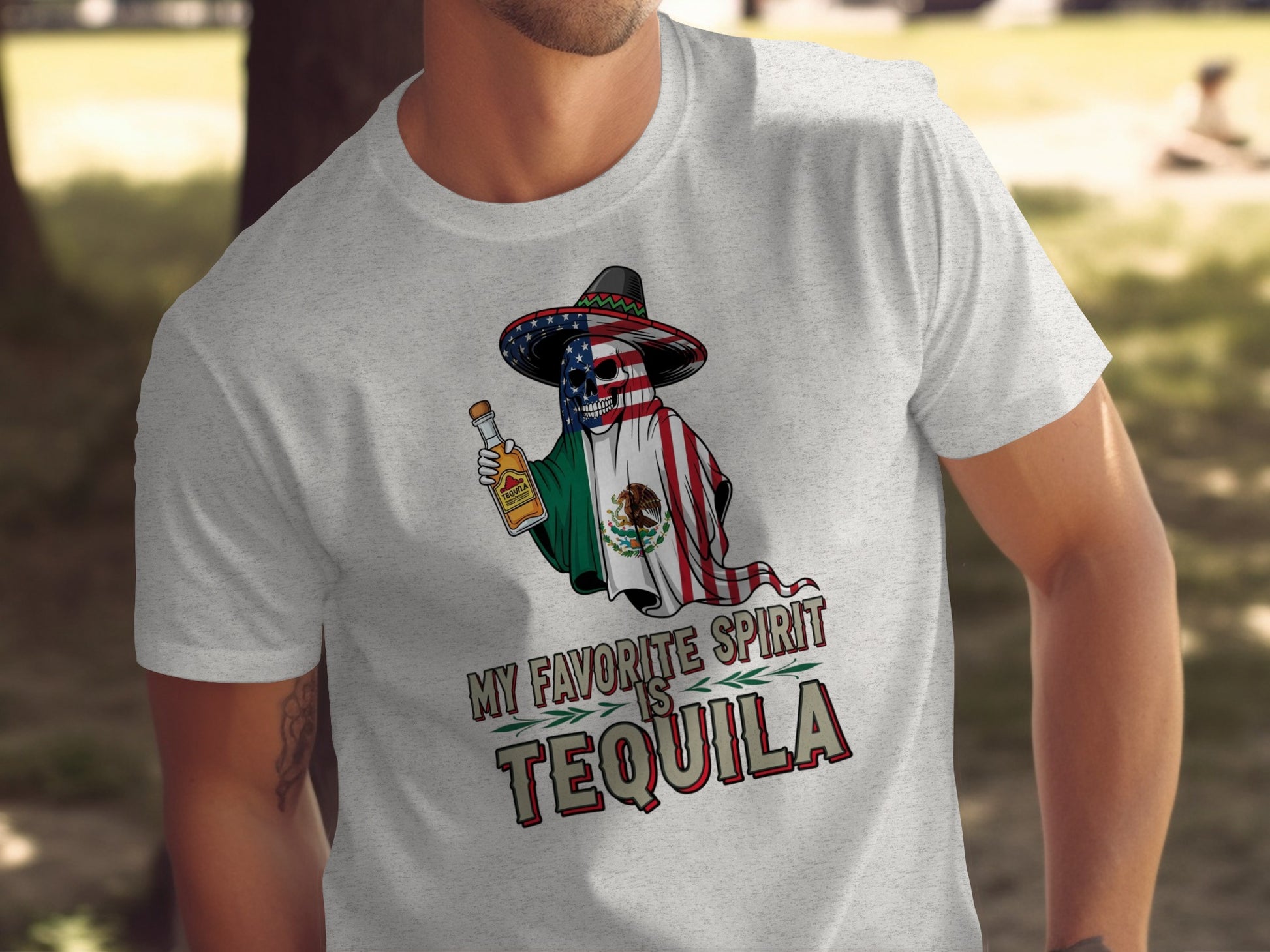 My Favorite Spirit Is Tequila Graphic T-Shirt product type