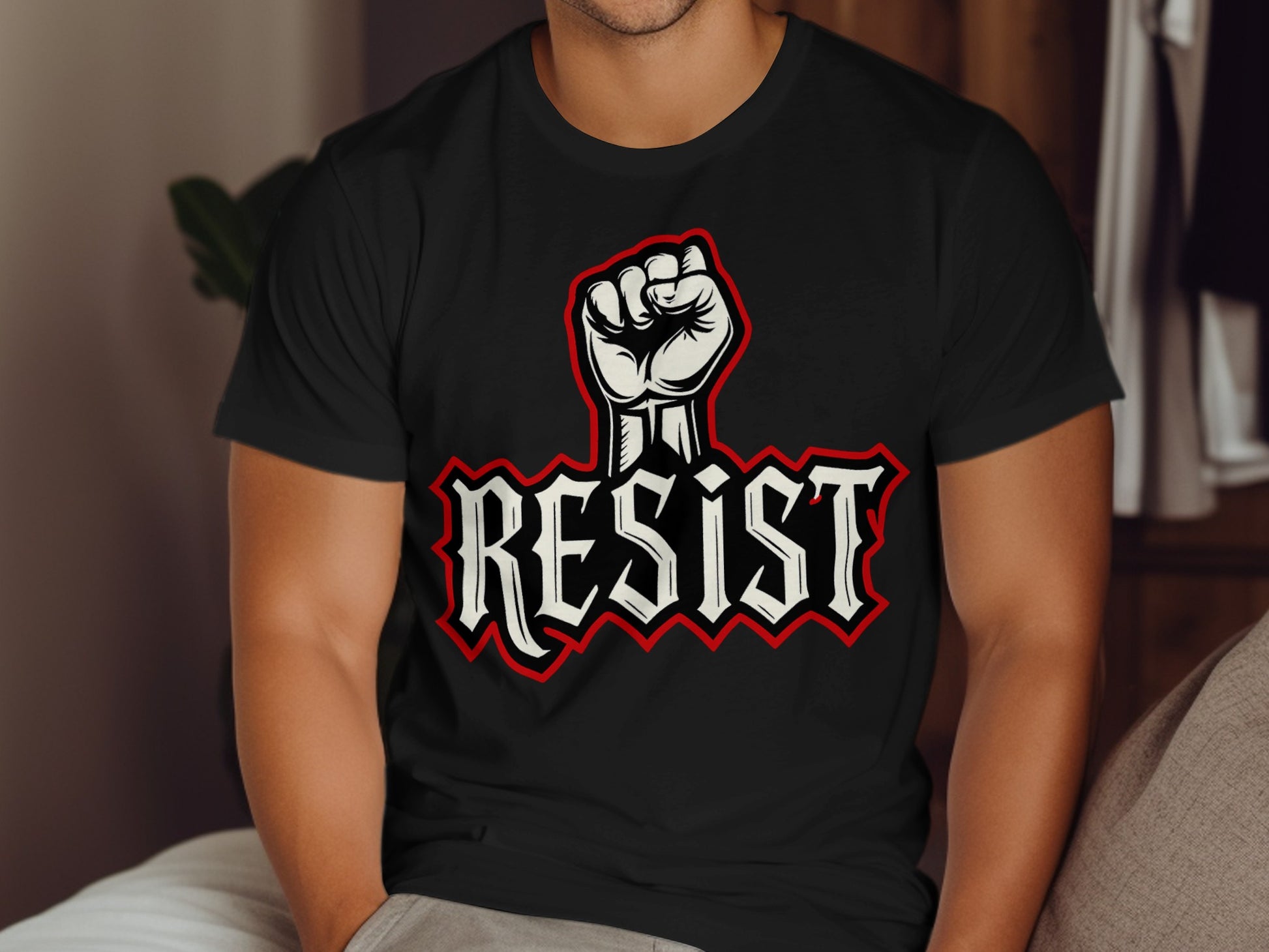 Resist Fist Graphic Statement T-Shirt product type