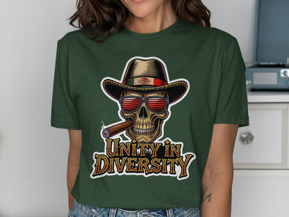 Unity in Diversity Skull Smoking Hat T-Shirt product