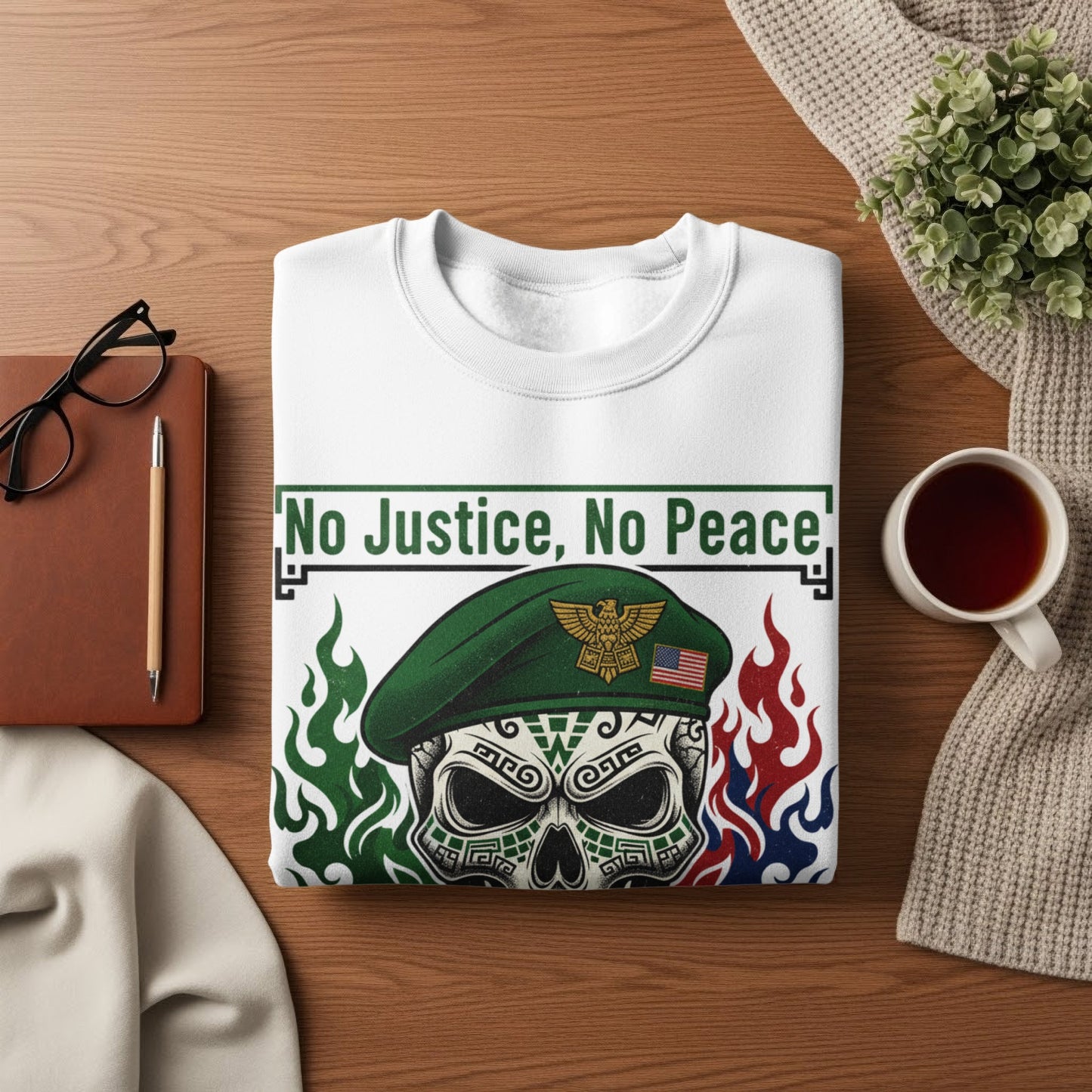 No Justice No Peace Military Design Warm Clothing