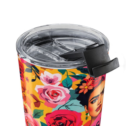 Colorful Frida Kahlo Insulated Tumbler with Lid