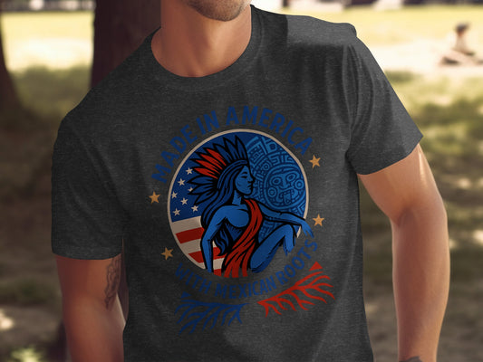 Made in America with Mexican Roots Graphic Tee
