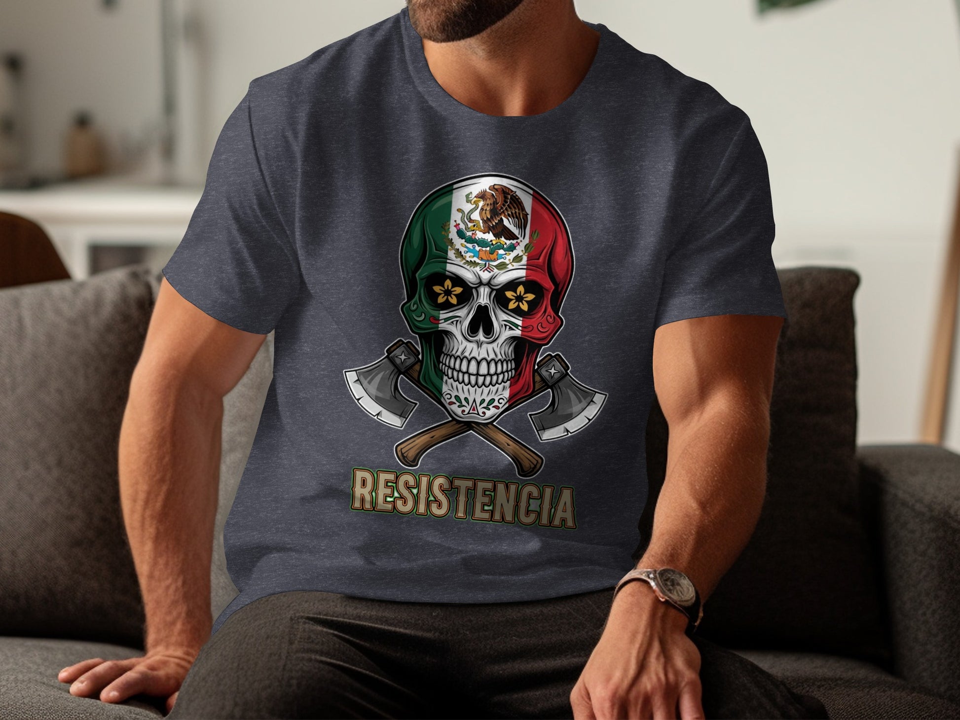 Mexican Skull Resistencia Graphic T-Shirt product