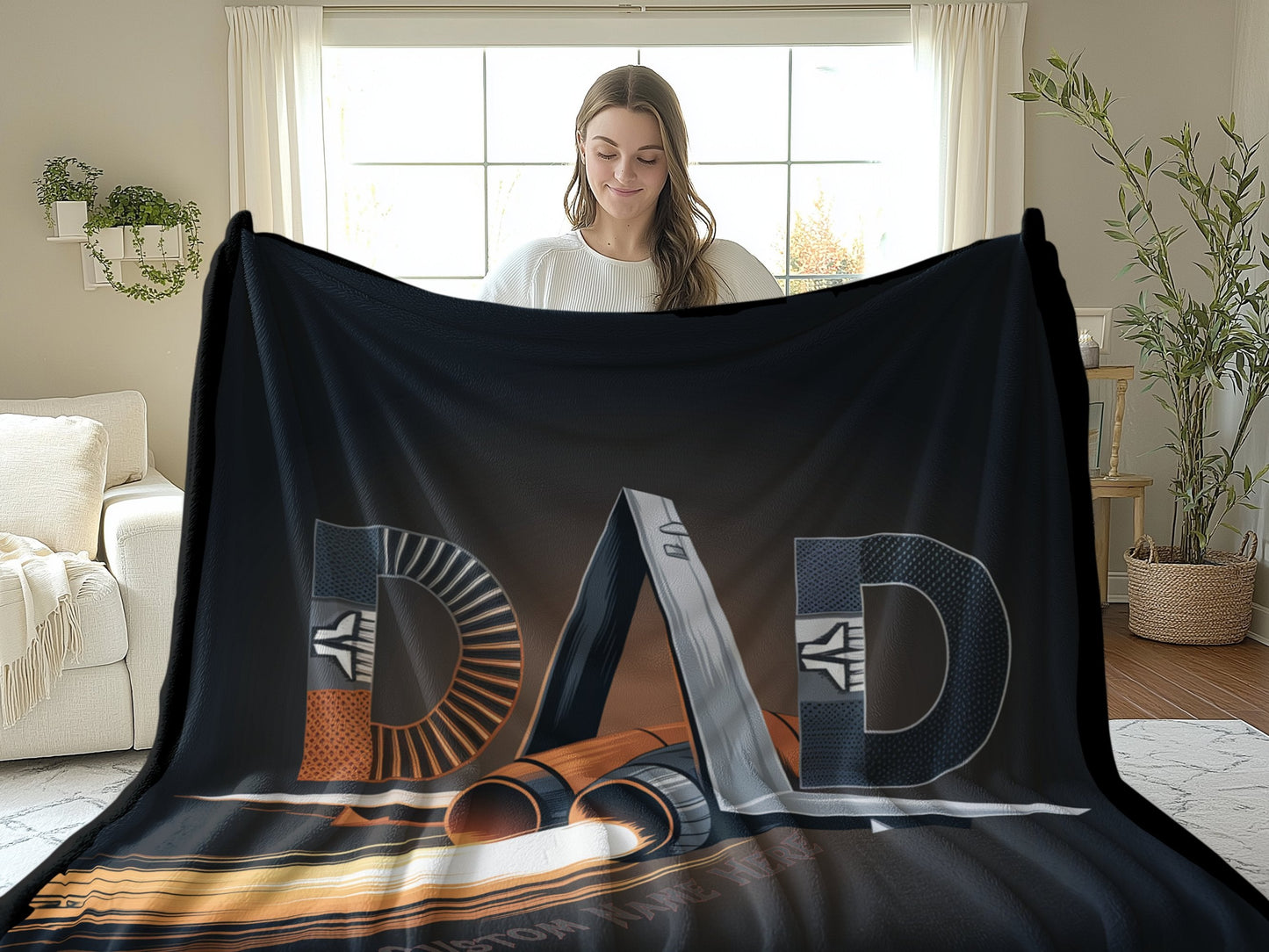 Dad Design Blanket Perfect Gift Comfort Product