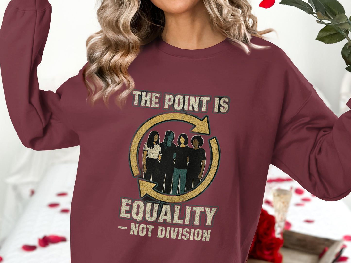 The Point Is Equality Not Division Sweatshirt product