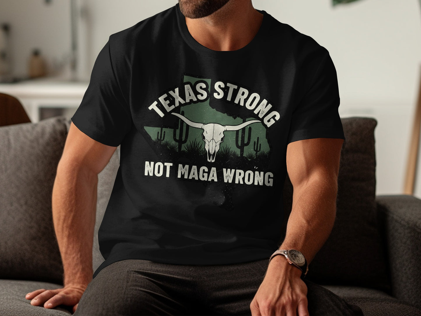 Texas Strong Not Maga Wrong Graphic T-shirt product
