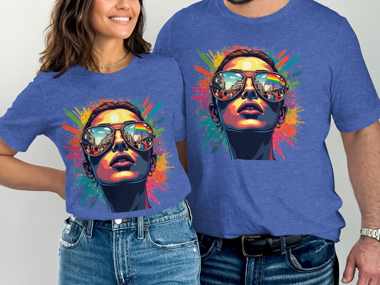 Colorful Reflections Graphic Design T-Shirt product