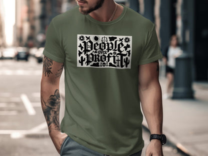 People Over Profit Graphic T-Shirt