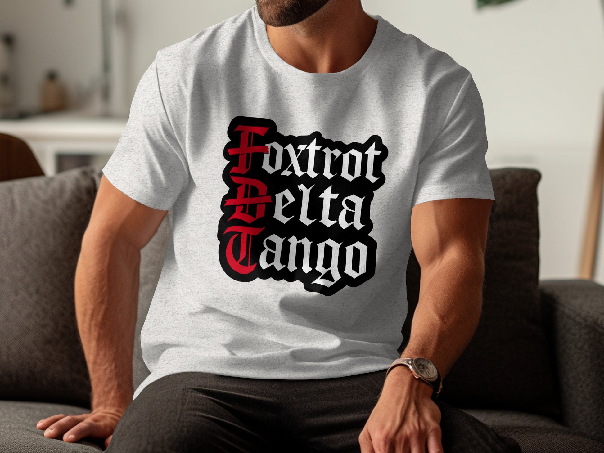 Foxtrot Delta Tango Graphic T-Shirt Bold Design product type